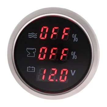 Universal 3 in 1 Multi-Function Digital Gauge Waterproof Water Level Gauges Waste Holding Tank Indicator Voltmeter With Alarm
Universal 3 in 1 Multi-Function Digital Gauge Waterproof Water Level Gauges Waste Holding Tank Indicator Voltmeter With Alarm