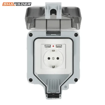 Outdoor USB Wall Sockets EU Plug Electrical Power Outlets IP66 Weather Dust Proof Waterproof IP66 Outside Use Masterplug 1/2 Way
Outdoor USB Wall Sockets EU Plug Electrical Power Outlets IP66 Weather Dust Proof Waterproof IP66 Outside Use Masterplug 1/2 Way