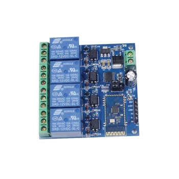 4 Bit Bluetooth Relay Module Intelligent Home Mobile APP Remote Control Switch DC 12V Dual Circuit Bluetooth Relay Module
4 Bit Bluetooth Relay Module Intelligent Home Mobile APP Remote Control Switch DC 12V Dual Circuit Bluetooth Relay Module