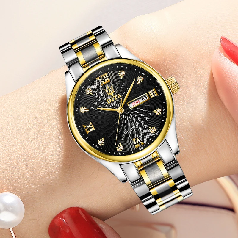 High Quality Ladies Quartz Watch Women Top Brand Luxury Gold Movement Waterproof Date Sports Wrist Watches Relogio Feminino