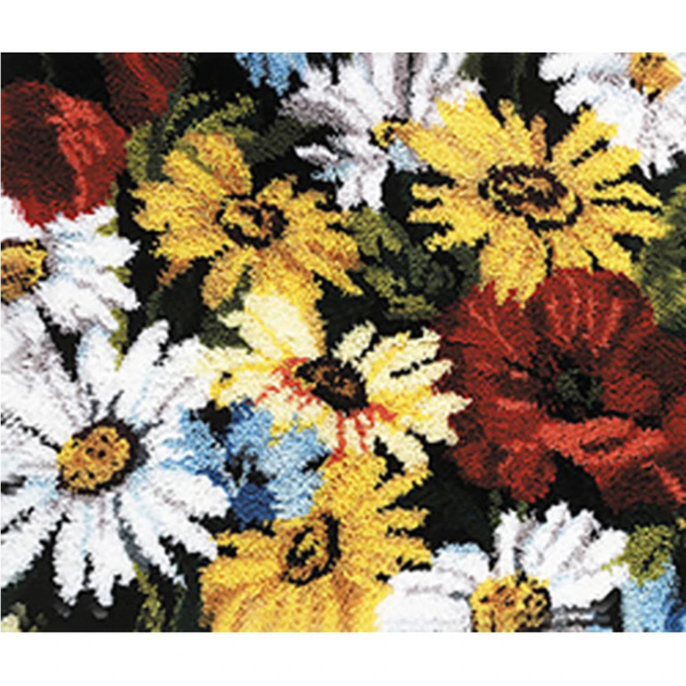 Latch hook carpet with Pre-Printed Pattern Flower Tapestry Canvas for embroidery Crochet strings rugs Hobby and needlework
Latch hook carpet with Pre-Printed Pattern Flower Tapestry Canvas for embroidery Crochet strings rugs Hobby and needlework
