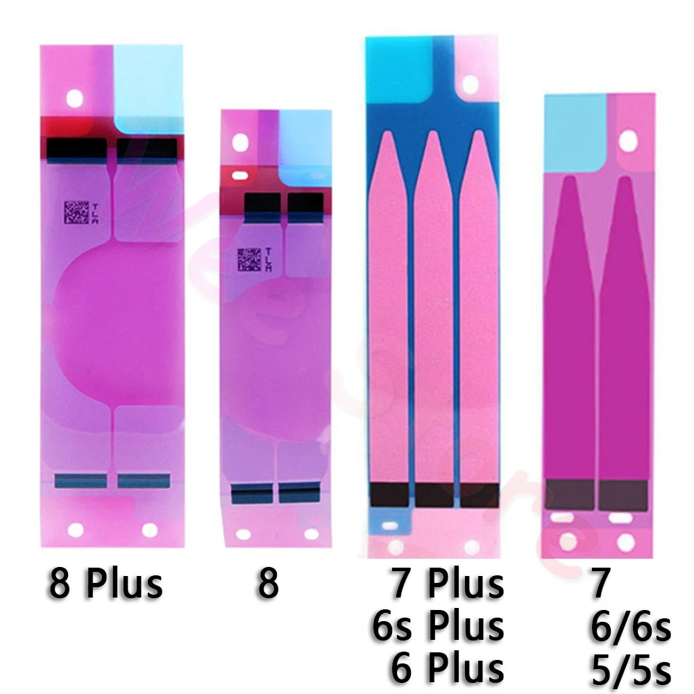 10 Piece Original Adhesive Sticker For iPhone X Xs Max XR 5s 5c 6 6s 7 8 Plus Battery Tape Strip Stickers Part | Мобильные телефоны