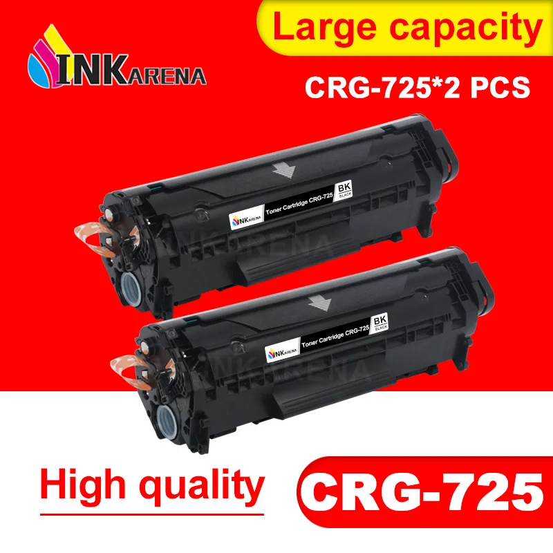 INKARENA 2PCS Refillable Toner Cartridge CRG 725 CRG725 Compatible for Canon LBP 6000 6018 6020 6030 6040 MF3010 Printer
INKARENA 2PCS Refillable Toner Cartridge CRG 725 CRG725 Compatible for Canon LBP 6000 6018 6020 6030 6040 MF3010 Printer