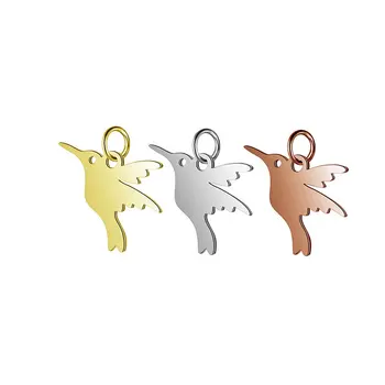 Wholesale 30pc/lot DIY Cute Hummingbird Stainless Steel Bird Charms Pendant Jewelry Components Girls Women Making Jewelry
Wholesale 30pc/lot DIY Cute Hummingbird Stainless Steel Bird Charms Pendant Jewelry Components Girls Women Making Jewelry