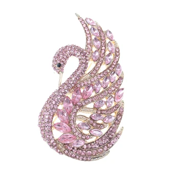 100pcs/lot 63mm Pink Rhinestone Crystal Swan Bird Brooch Pin Zinc Alloy Gold Plating Animal Brooch Pin
100pcs/lot 63mm Pink Rhinestone Crystal Swan Bird Brooch Pin Zinc Alloy Gold Plating Animal Brooch Pin
