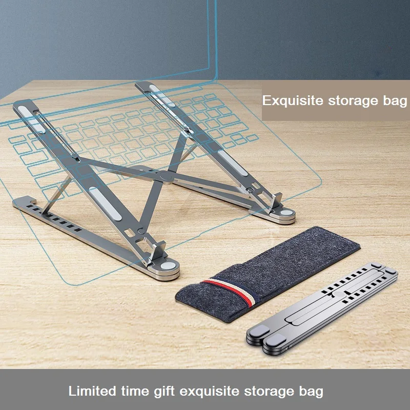 Portable Laptop Stand Mobile phone rack Bookshelf Adjustable Foldable Aluminum Desktop Notebook Holder Desk Stand 7-17 inc
Portable Laptop Stand Mobile phone rack Bookshelf Adjustable Foldable Aluminum Desktop Notebook Holder Desk Stand 7-17 inc