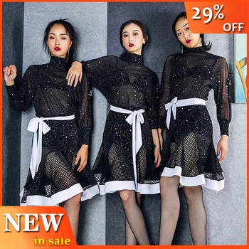 Latin Dance Dress Autumn Dress Winter Latin Practice Dress Rumba Performance Clothing Suit Competition Female Dance Costume 2930
Latin Dance Dress Autumn Dress Winter Latin Practice Dress Rumba Performance Clothing Suit Competition Female Dance Costume 2930