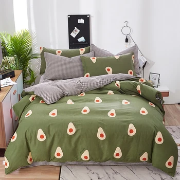 Avocado Pattern Pure Cotton Bedding Set for Kids Adult Duvet Cover 4 Size Printing Bed Set Green Home Textiles Bedclothes 3/4pcs
Avocado Pattern Pure Cotton Bedding Set for Kids Adult Duvet Cover 4 Size Printing Bed Set Green Home Textiles Bedclothes 3/4pcs