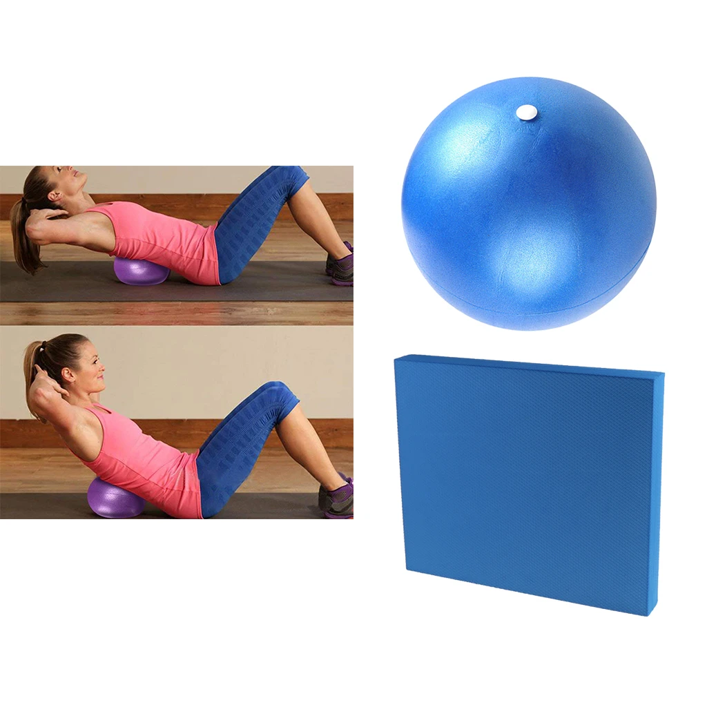 Yoga Ball Exercise GYM Home Fitness Ball With Yoga Balance Pad Knee Mat 
Yoga Ball Exercise GYM Home Fitness Ball With Yoga Balance Pad Knee Mat