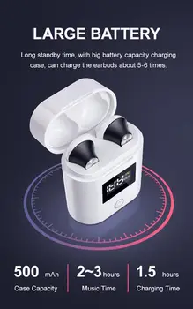 TWS Wireless Bluetooth 5.0 Earphone 3D Stereo Bass Sound Led Digital Display Charging Case Bluetooth Earbuds
TWS Wireless Bluetooth 5.0 Earphone 3D Stereo Bass Sound Led Digital Display Charging Case Bluetooth Earbuds
