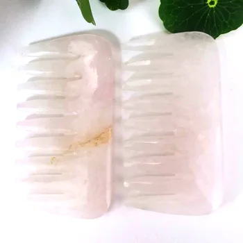 Natural Hand Polished Rose Quartz Crystal Reiki Combs Healing Quartz Combs Head Massage Care Hair Gua Sha Tool ZR
Natural Hand Polished Rose Quartz Crystal Reiki Combs Healing Quartz Combs Head Massage Care Hair Gua Sha Tool ZR