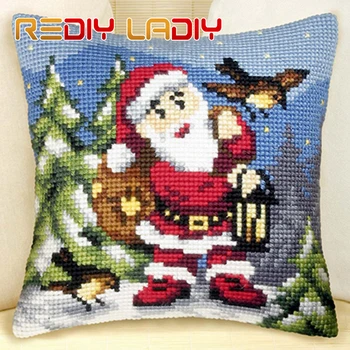 Cross Stitch Cushion Santa Angel Boy Chunky Yarn Cross-Stitch Kit Needlework Pre-Printed Canvas Pillow Home Decor Arts & Crafts
Cross Stitch Cushion Santa Angel Boy Chunky Yarn Cross-Stitch Kit Needlework Pre-Printed Canvas Pillow Home Decor Arts & Crafts
