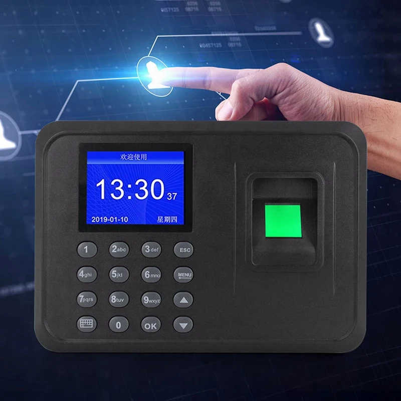 Fingerprint Attendance Machine LCD Display USB Fingerprint Attendance System Time Clock Employee Checking-In Recorder(US Plug)
Fingerprint Attendance Machine LCD Display USB Fingerprint Attendance System Time Clock Employee Checking-In Recorder(US Plug)