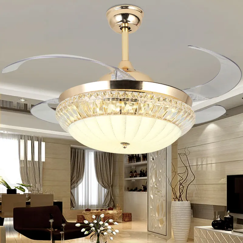 OUTELA Modern Ceiling Fan Lights With Remote Control Invisible Fan Blade Crystal Decorative For Home Dining Room
OUTELA Modern Ceiling Fan Lights With Remote Control Invisible Fan Blade Crystal Decorative For Home Dining Room