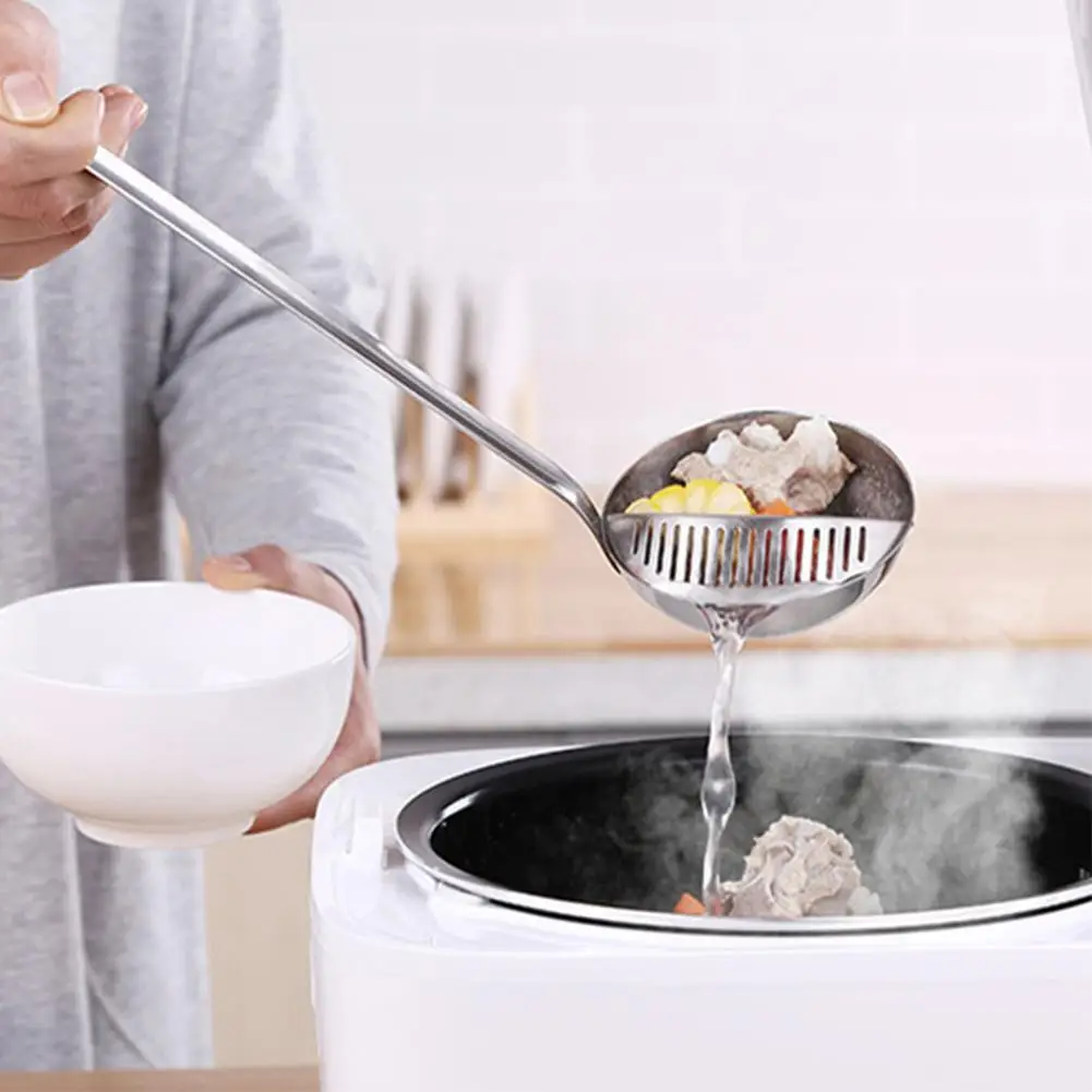 2 In 1 Kitchen Stainless Steel Cooking Soup Spoon Strainer Hot Pot Cooking Colander Skimmer Slotted Ladle Filter Spoon Tableware
2 In 1 Kitchen Stainless Steel Cooking Soup Spoon Strainer Hot Pot Cooking Colander Skimmer Slotted Ladle Filter Spoon Tableware
