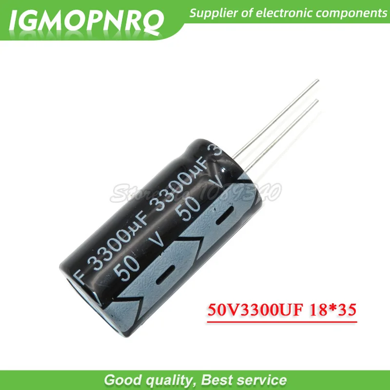 Алюминиевый электролитический конденсатор 5 шт. 50 в 3300 мкФ 18*35 мм 16*35 | Электронные