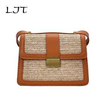 Fashion Casual Lock Shoulder Messenger Bag Wild Small Square Straw Bucket Bags For Women 2020 Summer Crossbody Bags Handbags
Fashion Casual Lock Shoulder Messenger Bag Wild Small Square Straw Bucket Bags For Women 2020 Summer Crossbody Bags Handbags