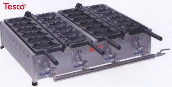 FY-1102R gas type 12 pcs Fish Taiyaki Waffle maker / non-stick pan / waffle grill
FY-1102R gas type 12 pcs Fish Taiyaki Waffle maker / non-stick pan / waffle grill