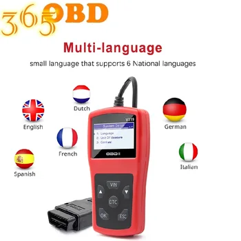 V319 Code Reader Scan Tool Multiple Languages OBDII EOBD Read Clean Fault Code Scanner OBD OBD2 Car Auto Diagnostic Tool ELM327
V319 Code Reader Scan Tool Multiple Languages OBDII EOBD Read Clean Fault Code Scanner OBD OBD2 Car Auto Diagnostic Tool ELM327