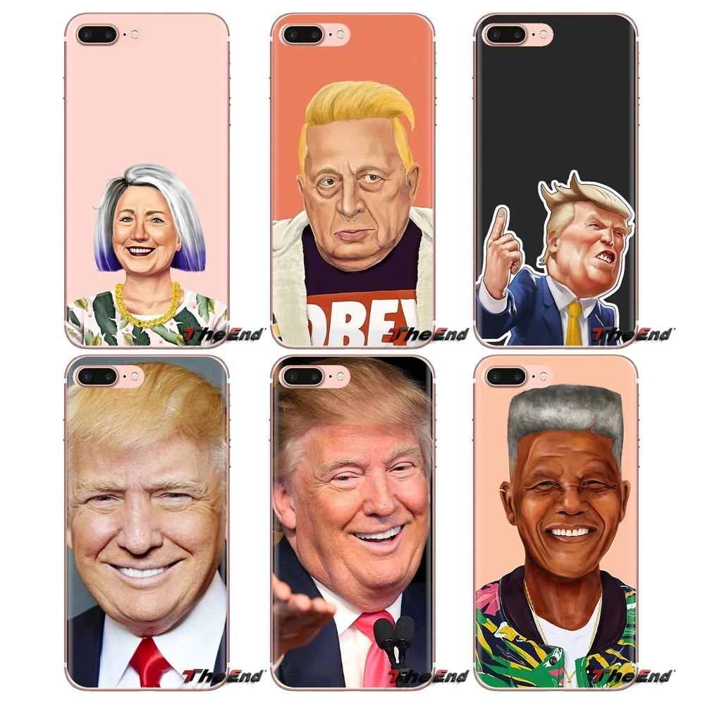 For Xiaomi Mi6 Mi 6 A1 Max Mix 2 5X 6X Redmi Note 5 5A 4X 4A A4 4 3 Plus Pro Donald Trump world leaders Transparent TPU Bag Case |