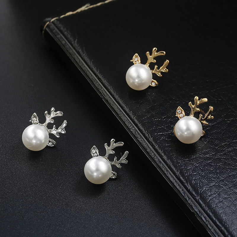 Cute Antlers Imitation Pearl Earrings Girls Simple Cute Small Earrings Korean Design Style Earrings Jewelry 2019 New Jewelry
Cute Antlers Imitation Pearl Earrings Girls Simple Cute Small Earrings Korean Design Style Earrings Jewelry 2019 New Jewelry