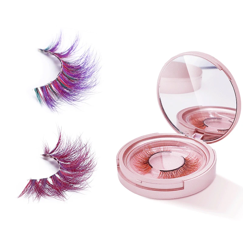 Color Mink False Eyelashes purple Cross red colorful pink eyelash Long Fake Eyelashes Stage Show Makeup Thick Eye Lashes CL05
Color Mink False Eyelashes purple Cross red colorful pink eyelash Long Fake Eyelashes Stage Show Makeup Thick Eye Lashes CL05