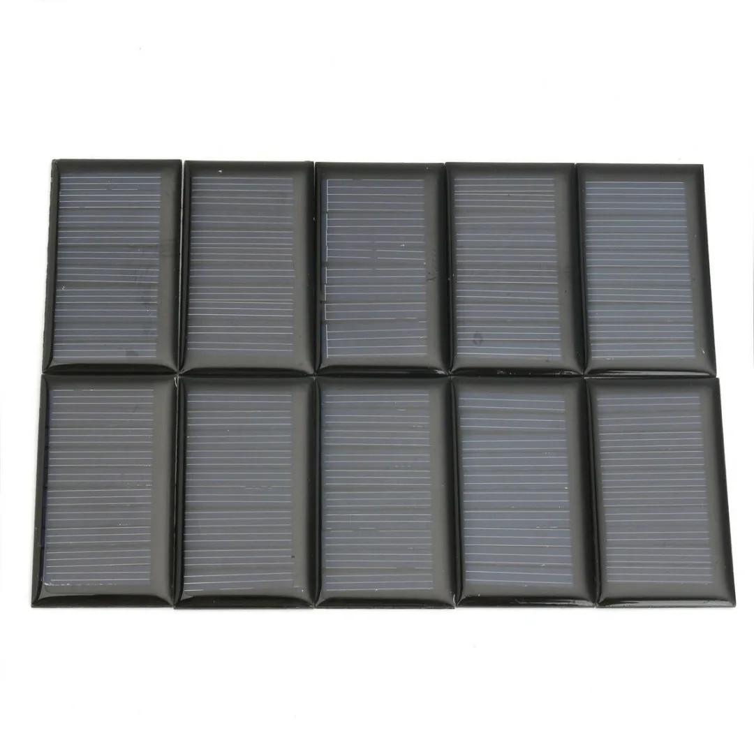 Фото 10Pcs/Lot 5V 30mA 53X30mm Polycrystalline Micro Power Solar Cells Panel Charger For DIY Toy | Электроника