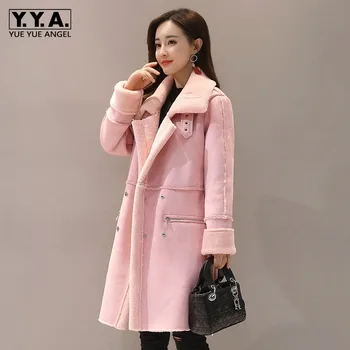 Winter Women Warm Fleece Lining Faux Suede Leather Coat Outwear Windbreaker Office Ladies Slim Fit Overcoat Thick Trench Coat
Winter Women Warm Fleece Lining Faux Suede Leather Coat Outwear Windbreaker Office Ladies Slim Fit Overcoat Thick Trench Coat