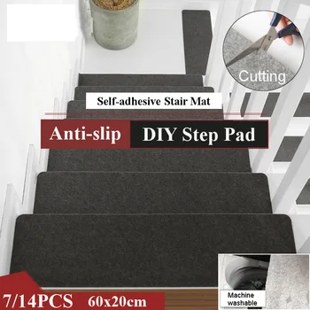 60x20cm 7pcs Anti-slip Stair Mat Staircase Step Pad DIY Floor Stair Pad Sticky Bottom Safety Rugs Carpet for Home 
60x20cm 7pcs Anti-slip Stair Mat Staircase Step Pad DIY Floor Stair Pad Sticky Bottom Safety Rugs Carpet for Home