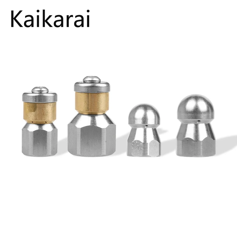 High Pressure Washer Stainless Steel G1/4 G3/8 and Accessory BSP 1/4 G3/8 Inlet 3 Nozzle Hose Metal Nozzle Rotating Sewer Nozzle
High Pressure Washer Stainless Steel G1/4 G3/8 and Accessory BSP 1/4 G3/8 Inlet 3 Nozzle Hose Metal Nozzle Rotating Sewer Nozzle