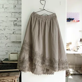 2020 new fashion casual women's clothing Irregular cotton and linen lace skirt 
2020 new fashion casual women's clothing Irregular cotton and linen lace skirt