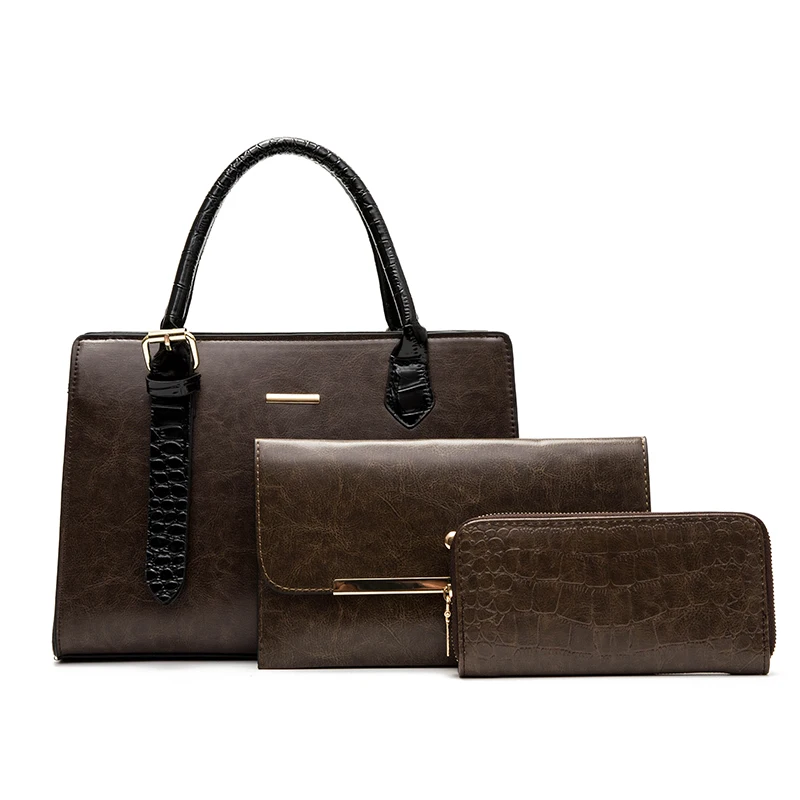 Designer Pu Leather Women Handbags Shoulder Bags High Quality Ladies 3 Pieces Set Tote Messenger Bags Fashion Crossbody Bag New
Designer Pu Leather Women Handbags Shoulder Bags High Quality Ladies 3 Pieces Set Tote Messenger Bags Fashion Crossbody Bag New
