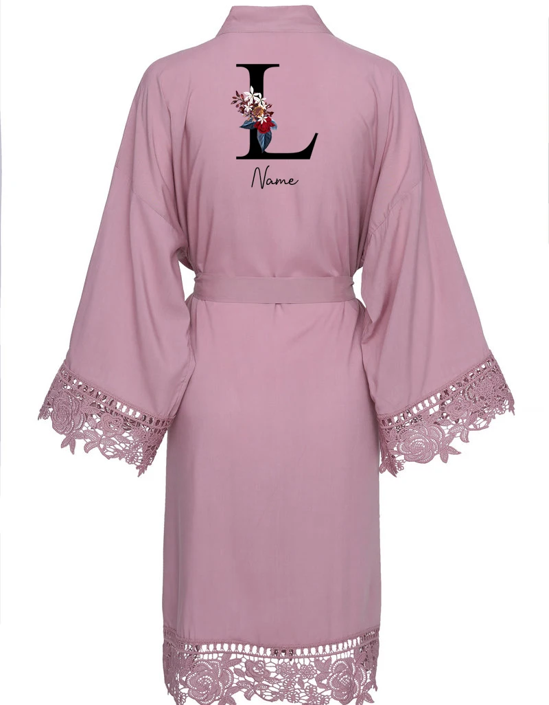 Personalised Names Lace Robes Solid Cotton Kimono Bride Robes Women Bridesmaid Women Robes Sleepwear White Wedding Robes Women
Personalised Names Lace Robes Solid Cotton Kimono Bride Robes Women Bridesmaid Women Robes Sleepwear White Wedding Robes Women
