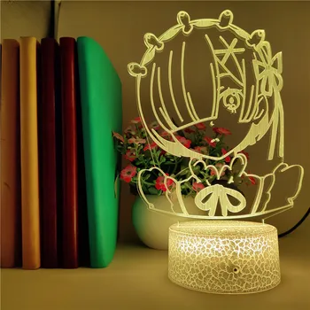Smart Phone Control Anime Rem Re Zero Figure 3D Table Lamp Color Changing for Child Birthday Gift Family Party Decoration Light
Smart Phone Control Anime Rem Re Zero Figure 3D Table Lamp Color Changing for Child Birthday Gift Family Party Decoration Light