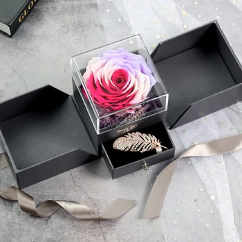 Jewelry Box Beauty the Beast Real Flower Rose Wedding Decor Flower Christmas Valentine's Day New Year Give away Brooch Gift
Jewelry Box Beauty the Beast Real Flower Rose Wedding Decor Flower Christmas Valentine's Day New Year Give away Brooch Gift