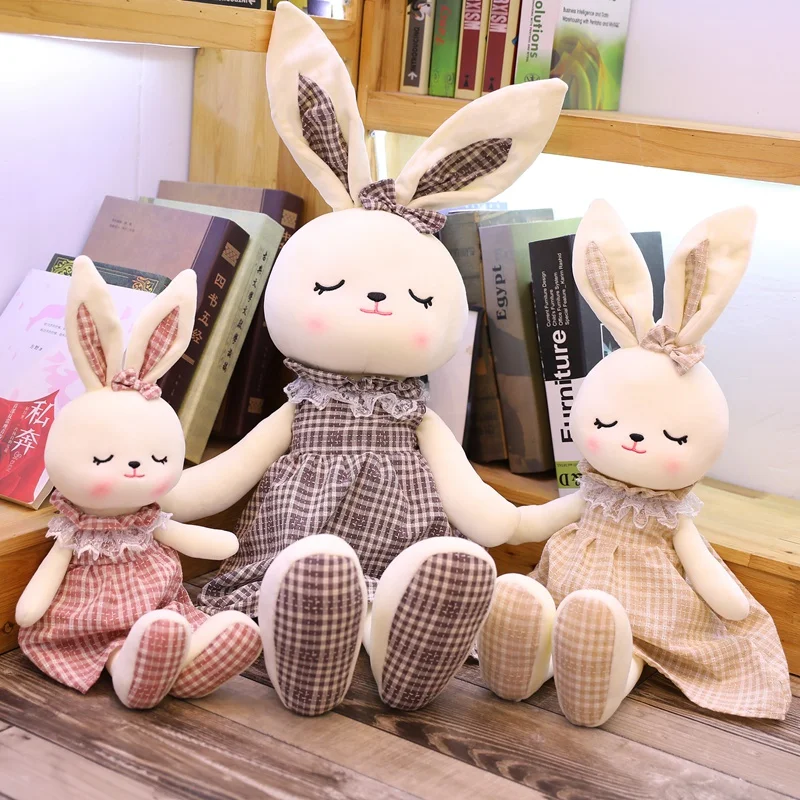 Фото Игрушка плюшевый кролик Sofe 45 см/70 см/90 см кукла-кролик подарок для малышей мягкий