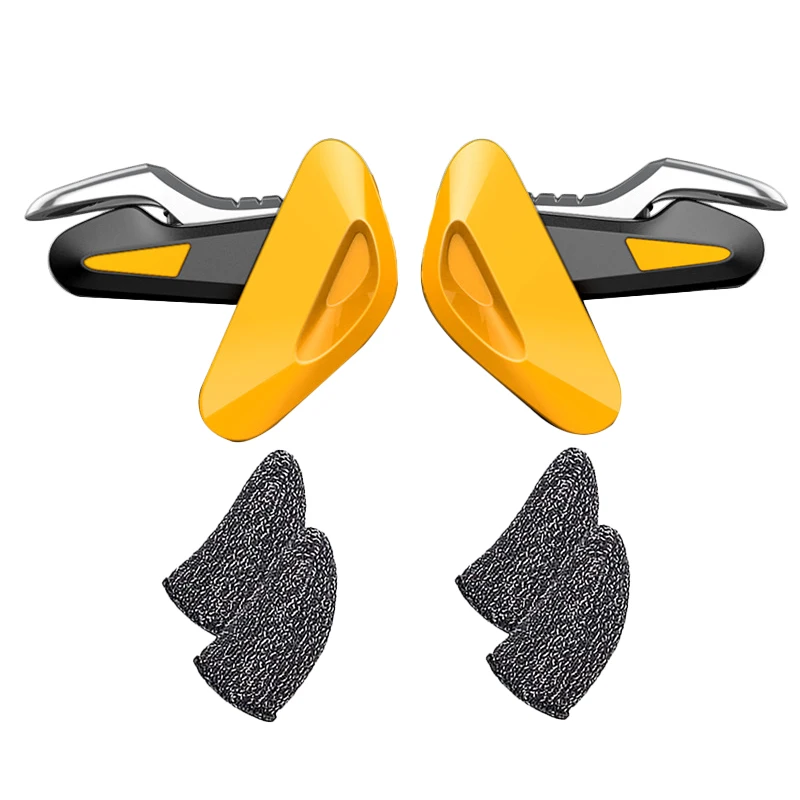 BEE Mobile Gaming Trigger Joystick For PUBG Mobile Gamepad Fire Button Aim Key L1R1 and 2 Pairs Gaming Finger Covers
BEE Mobile Gaming Trigger Joystick For PUBG Mobile Gamepad Fire Button Aim Key L1R1 and 2 Pairs Gaming Finger Covers