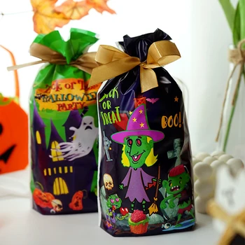 50 PCS Halloween Candy Bags Drawstring Goody Bags Trick Or Treat Plastic Candy Bags Pumpkin Witch Pattern Snacks Gift Holders 
50 PCS Halloween Candy Bags Drawstring Goody Bags Trick Or Treat Plastic Candy Bags Pumpkin Witch Pattern Snacks Gift Holders