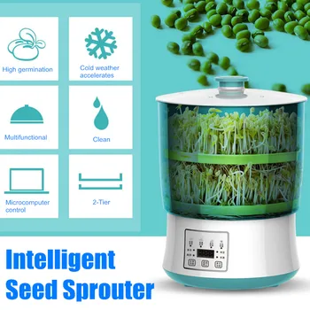 Home Use Intelligence Bean Sprouts Machine Large Capacity Thermostat Green Seeder Growing Automatic Bean Sprout Machine 2-Tier
Home Use Intelligence Bean Sprouts Machine Large Capacity Thermostat Green Seeder Growing Automatic Bean Sprout Machine 2-Tier