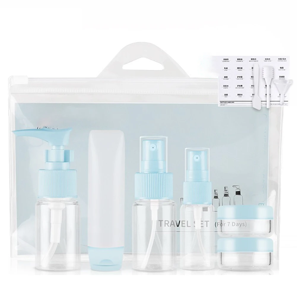 Portable Travel Bottles Fine Mist Sprayer Leakproof Transparent Refillable Travel Sub-bottles Set 1set (Blue)
Portable Travel Bottles Fine Mist Sprayer Leakproof Transparent Refillable Travel Sub-bottles Set 1set (Blue)