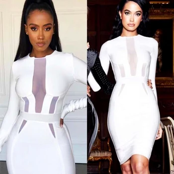 Celebrity Long Sleeve Dress Elegant Night Club Evening Party Bodycon Autumn Winter Bandage Dresses
Celebrity Long Sleeve Dress Elegant Night Club Evening Party Bodycon Autumn Winter Bandage Dresses