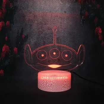 Toy Story Creative Alien LED 3D Light Three-Eyed Monster Decor Bedroom Crack Night Light Desk Lamp Child Cartoon Anime Gift Bulb 
Toy Story Creative Alien LED 3D Light Three-Eyed Monster Decor Bedroom Crack Night Light Desk Lamp Child Cartoon Anime Gift Bulb
