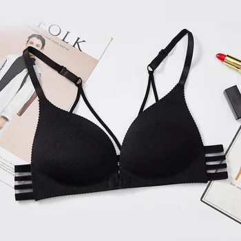 Women Bra Sexy Striped Bras Massage Cup Bra Adjustable Shoulder Strap Front Buckle Lingerie Intimates Z
Women Bra Sexy Striped Bras Massage Cup Bra Adjustable Shoulder Strap Front Buckle Lingerie Intimates Z