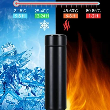 500ML Smart Thermos Water Bottle Led Digital Temperature Display Stainless Steel Coffee Thermal Mugs Intelligent Insulation Cups
500ML Smart Thermos Water Bottle Led Digital Temperature Display Stainless Steel Coffee Thermal Mugs Intelligent Insulation Cups