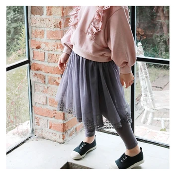 Fall winter gauze velvet little girl sweet and lovely lace pants with skirts princess girls clothing
Fall winter gauze velvet little girl sweet and lovely lace pants with skirts princess girls clothing