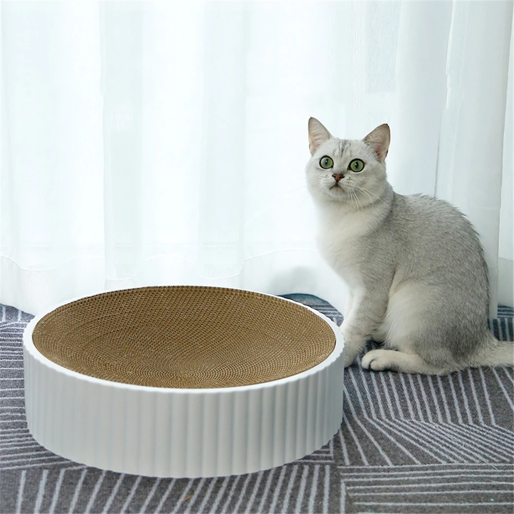 Cat Scratch Board Round Corrugated Paper Kitten Interactive Grind Nail Mat Cats Scraper Bed Pet Scratcher Pad With Catnip
Cat Scratch Board Round Corrugated Paper Kitten Interactive Grind Nail Mat Cats Scraper Bed Pet Scratcher Pad With Catnip
