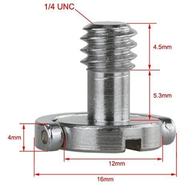 Hot Sale 10x D-Ring 1/4inch Mounting Mount Screw Thread for Camera Tripod Monopod Quick Release QR
Hot Sale 10x D-Ring 1/4inch Mounting Mount Screw Thread for Camera Tripod Monopod Quick Release QR