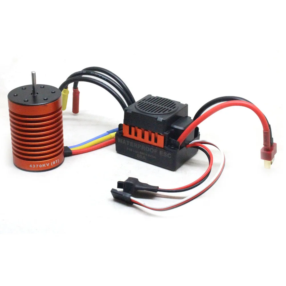 9T 4370KV Waterproof Combo Easy Install Electronic Brushless Motor Kit RC Car 60A ESC Speed Controller 4 Poles Accessories
9T 4370KV Waterproof Combo Easy Install Electronic Brushless Motor Kit RC Car 60A ESC Speed Controller 4 Poles Accessories