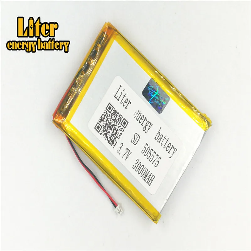 1.5MM 2pin connector 3.7 V 505575 3000mah Rechargeable lipo battery solar li ion polymer lithium battery with PCM
1.5MM 2pin connector 3.7 V 505575 3000mah Rechargeable lipo battery solar li ion polymer lithium battery with PCM