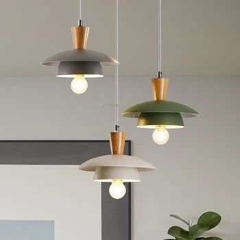 Nordic Home Decor LED Pendant Lights Macaron Modern Simple Bedroom Hanging Ceiling Lamps Luster Suspension Light Fixtures 
Nordic Home Decor LED Pendant Lights Macaron Modern Simple Bedroom Hanging Ceiling Lamps Luster Suspension Light Fixtures